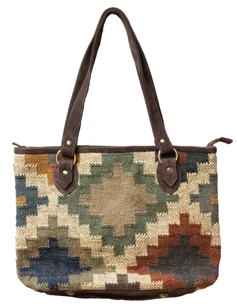 Indian Kilim Carpet Bag Purse