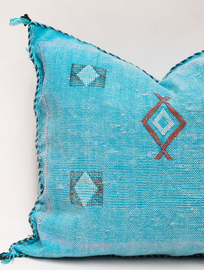 Moroccan Agave Cactus Silk Pillow