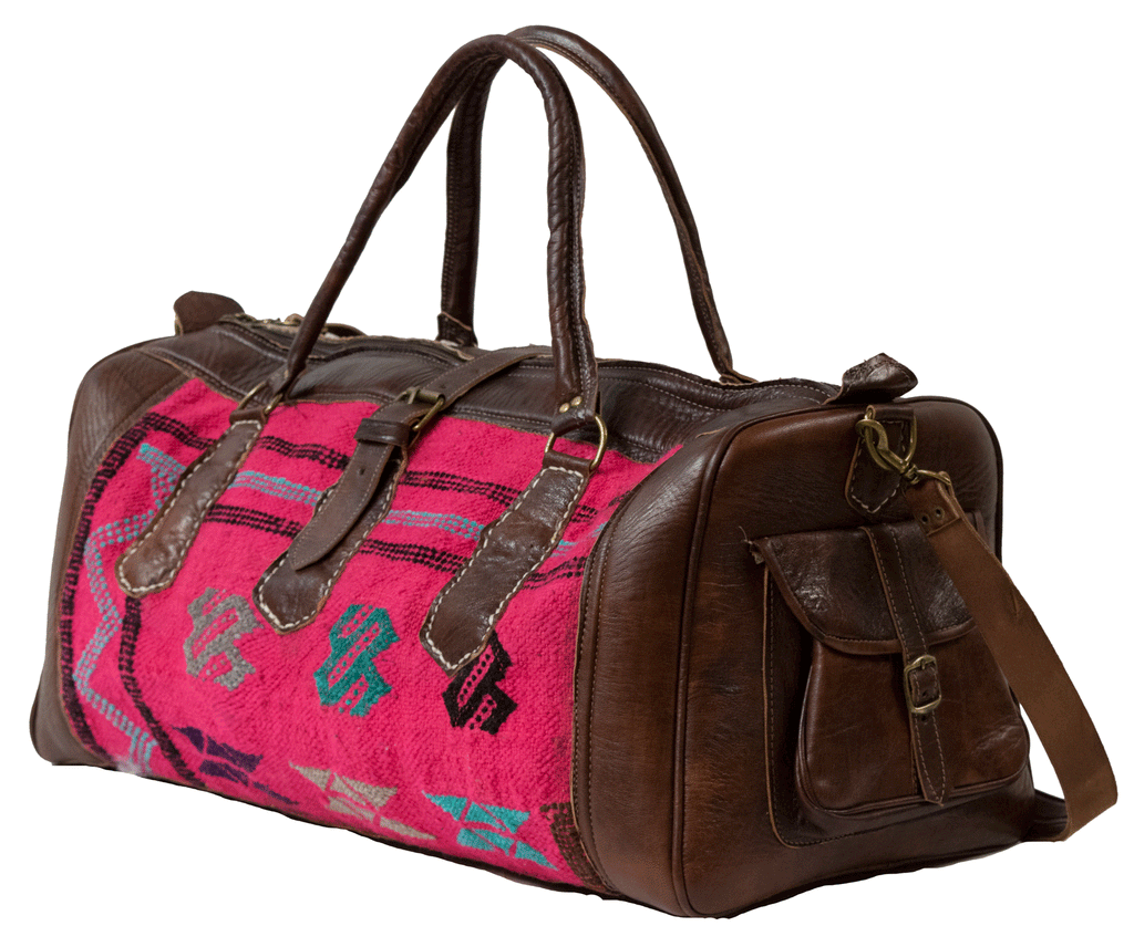 Moroccan Kilim Weekender Duffel Bag
