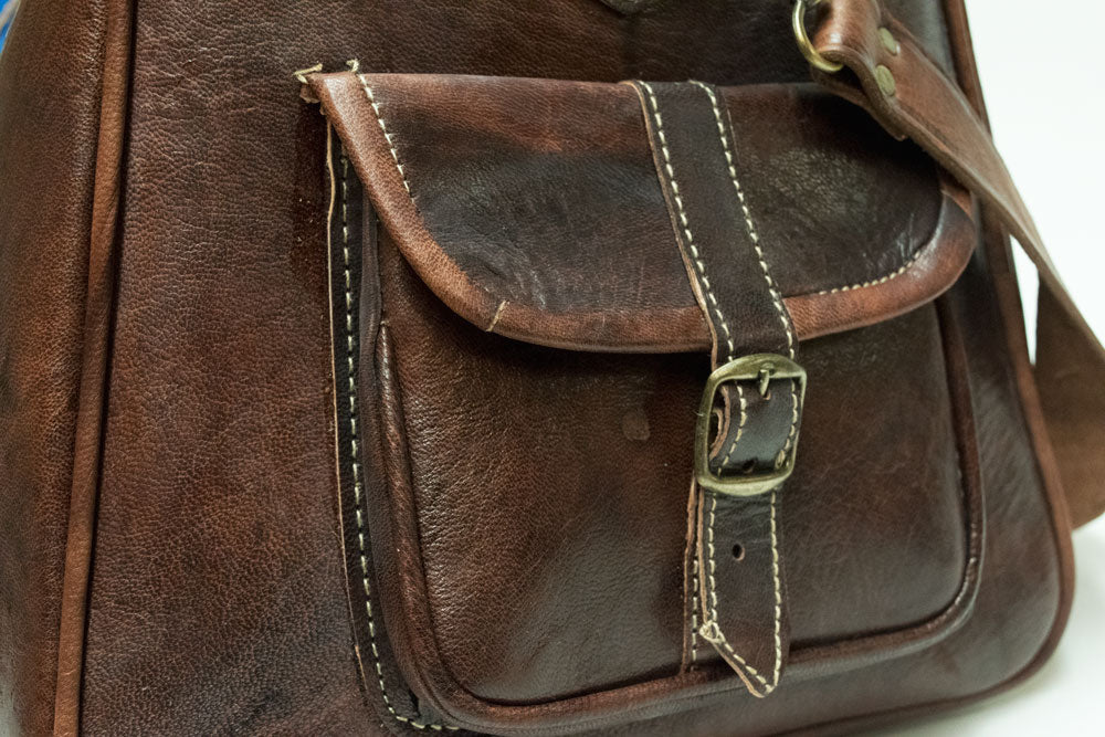 Moroccan Kilim Carpet Weekender Duffel Bag | Worldwide Textiles