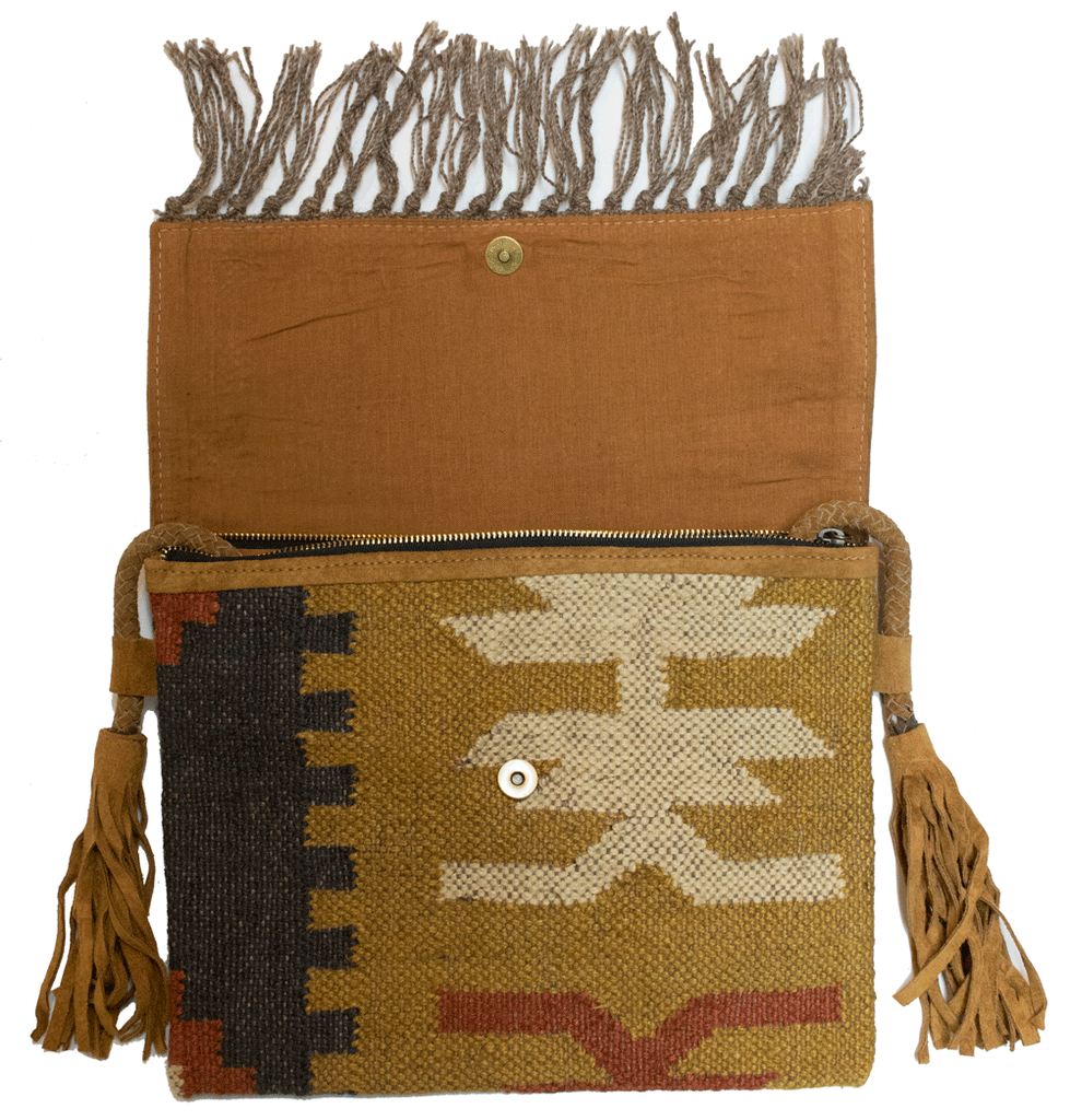 Jute Dhurrie Bag