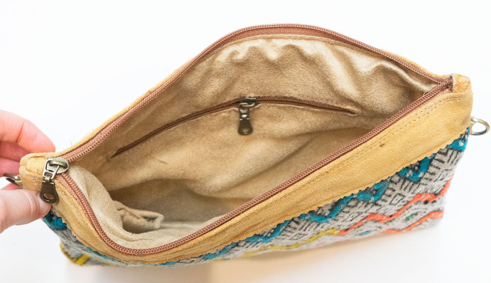 Moroccan Kilim Cross Body Satchel Bag | Worldwide Textiles