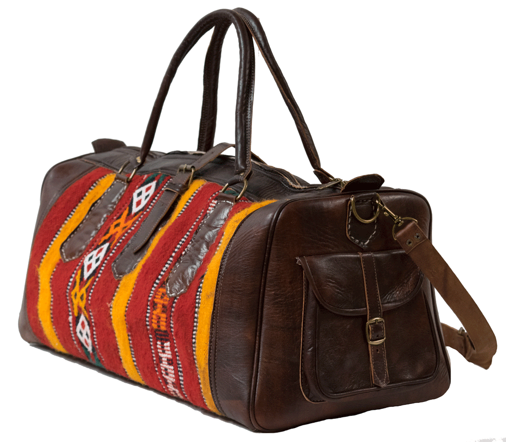 Moroccan Kilim Weekender Duffel Bag