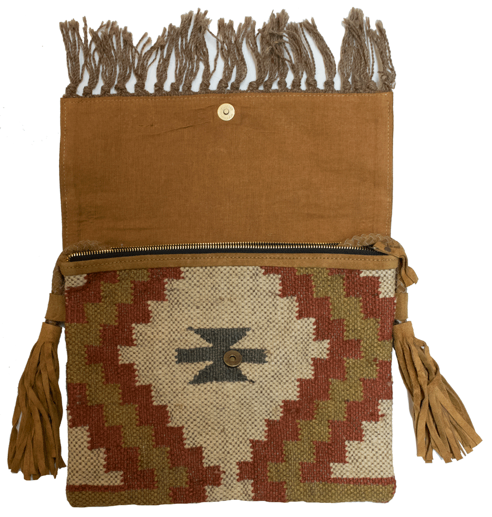Jute Dhurrie Bag