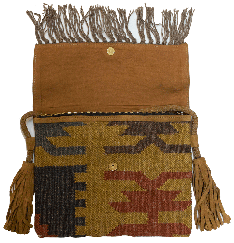 Jute Dhurrie Bag