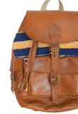 Moroccan Kilim Leather Backpack | Worldwide Textiles