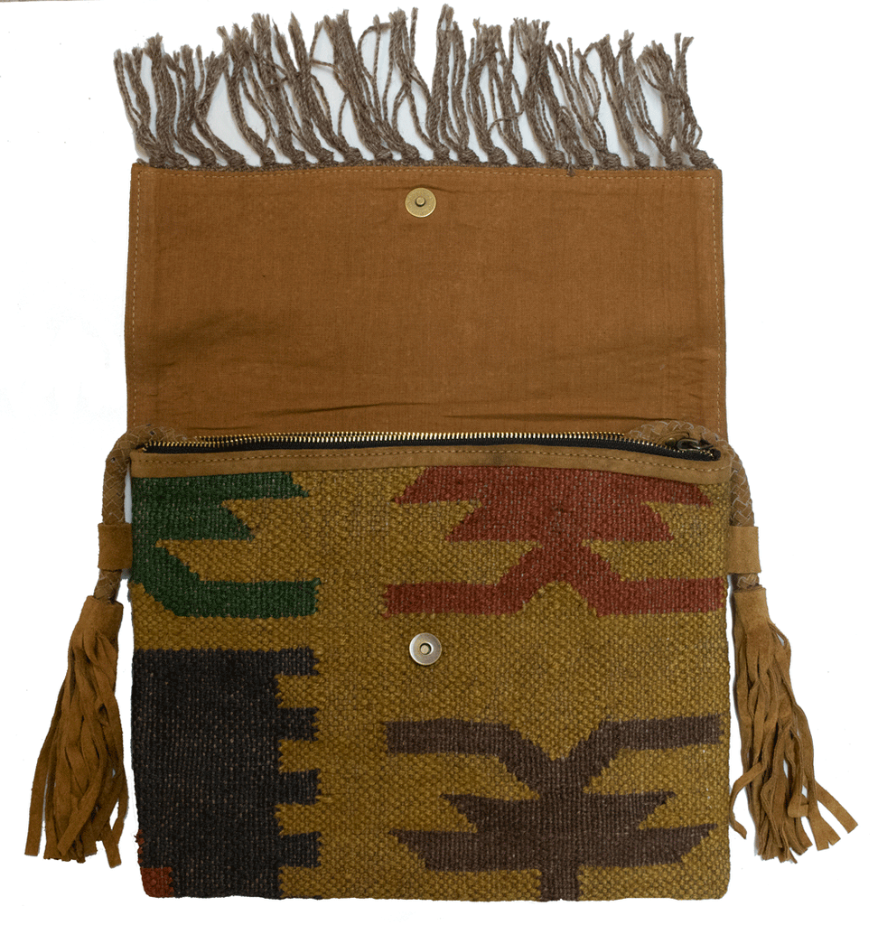 Jute Dhurrie Bag