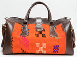 Moroccan Kilim Carpet Weekender Duffel Bag | Worldwide Textiles