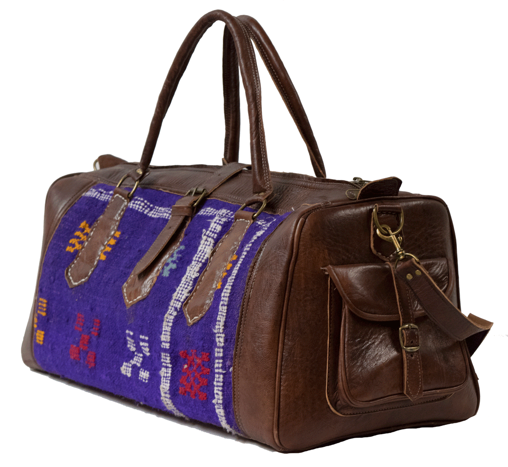 Moroccan Kilim Weekender Duffel Bag