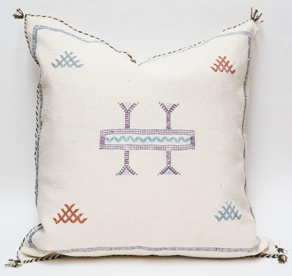 Moroccan Agave Cactus Silk Pillow