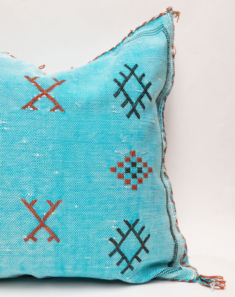 Moroccan Agave Cactus Silk Pillow