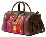 Moroccan Kilim Weekender Duffel Bag | Bohemian Textiles | Worldwide Textiles