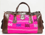 Moroccan Kilim Carpet Weekender Duffel Bag | Worldwide Textiles