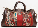 Moroccan Kilim Carpet Weekender Duffel Bag | Worldwide Textiles