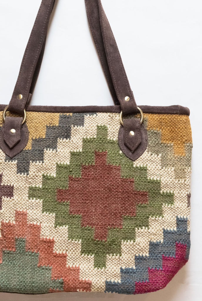 Large Kilim Carpet Bag | Worldwide Textiles
