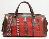 Moroccan Kilim Carpet Weekender Duffel Bag | Worldwide Textiles