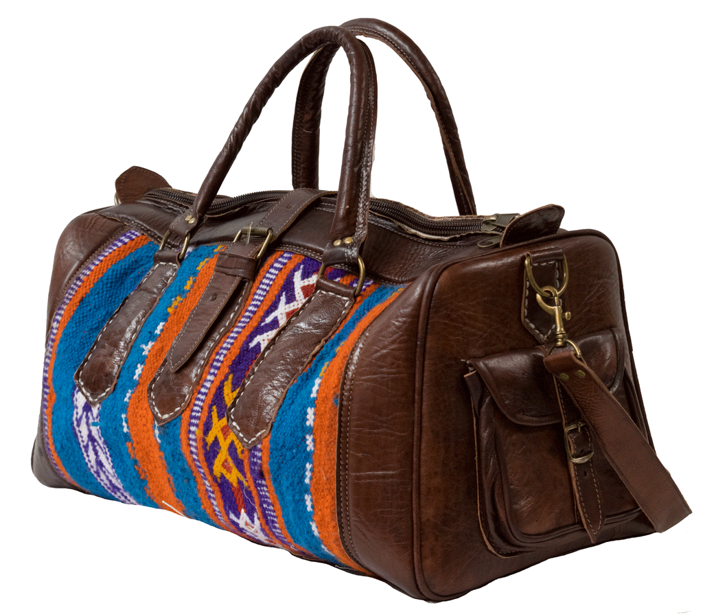 Moroccan Kilim Weekender Duffel Bag
