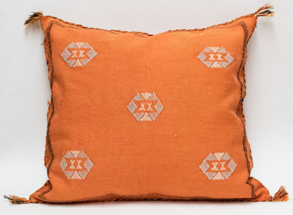 Moroccan Agave Cactus Silk Pillow
