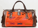 Moroccan Kilim Carpet Weekender Duffel Bag | Worldwide Textiles
