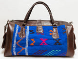 Moroccan Kilim Carpet Weekender Duffel Bag | Worldwide Textiles