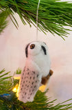 Nepalese Felt Owl Christmas Ornament | Worldwide Textiles