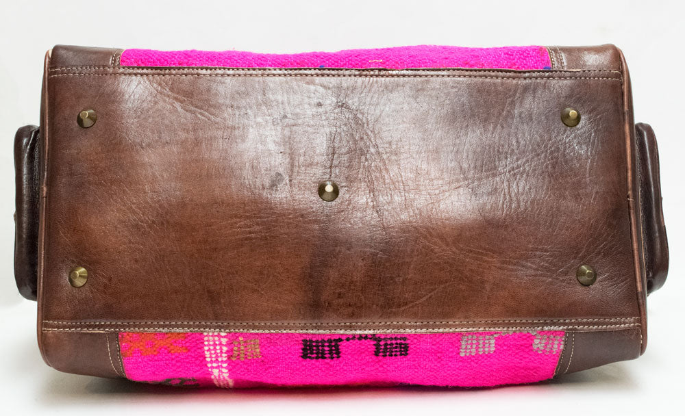 Moroccan Kilim Carpet Weekender Duffel Bag | Worldwide Textiles