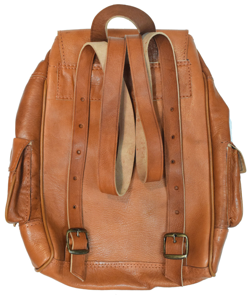 Moroccan Kilim Leather Backpack | Worldwide Textiles