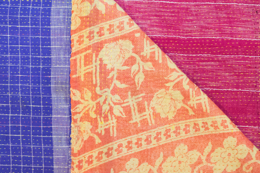 Vintage Indian Kantha Quilt | Worldwide Textiles