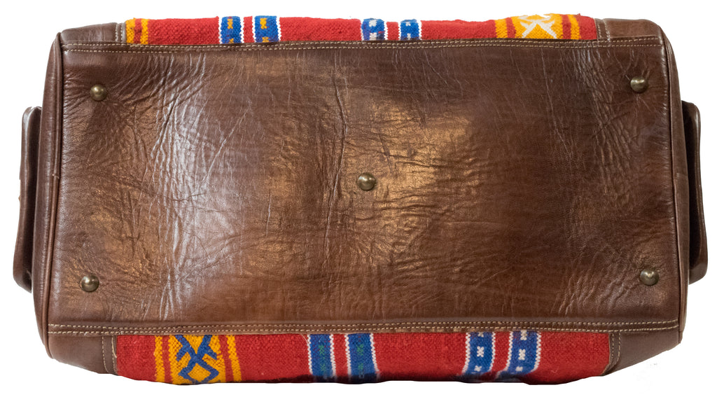 Moroccan Kilim Weekender Duffel Bag | Worldwide Textiles