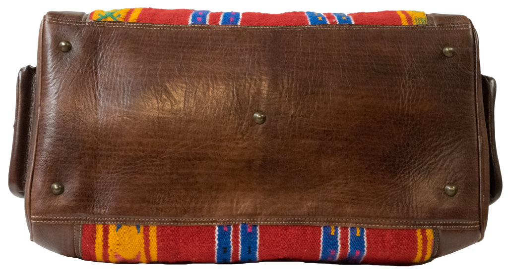 Moroccan Kilim Weekender Duffel Bag | Worldwide Textiles