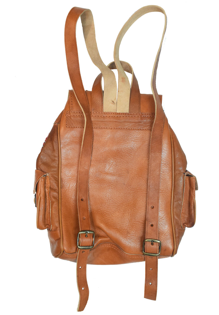 Moroccan Kilim Leather Backpack | Worldwide Textiles