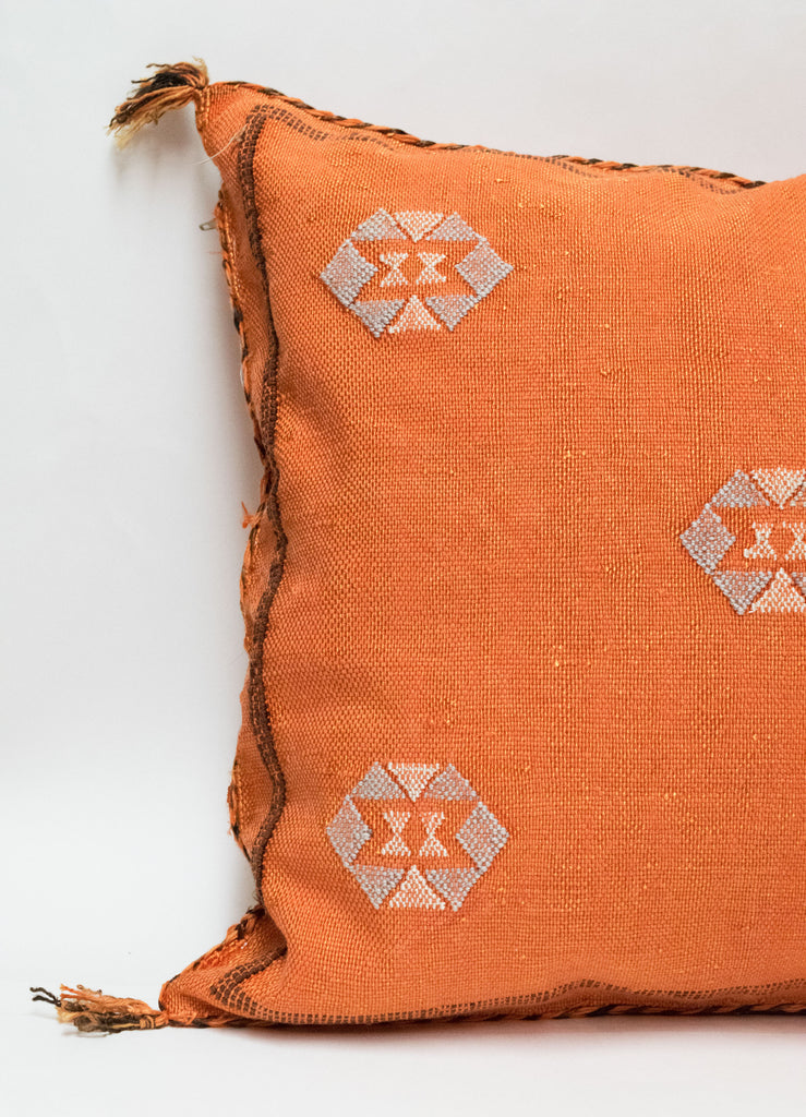 Moroccan Agave Cactus Silk Pillow