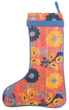 Vintage Kantha Holiday Stocking