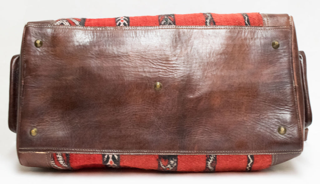 Moroccan Kilim Carpet Weekender Duffel Bag | Worldwide Textiles