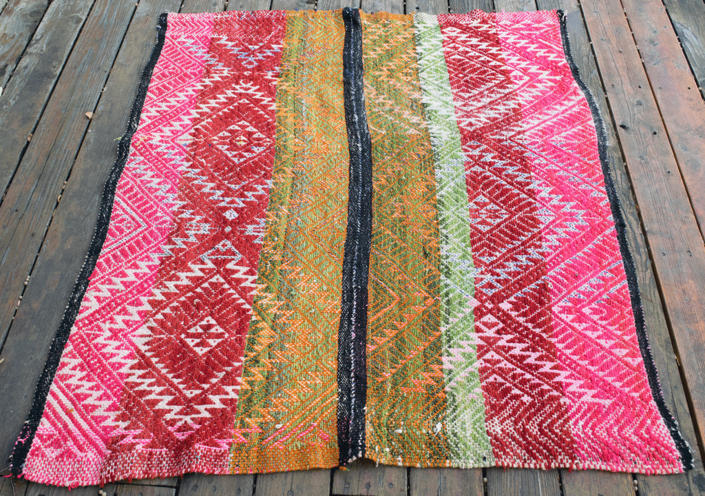 Bohemian Textiles | Vintage Peruvian Frazada Blanket