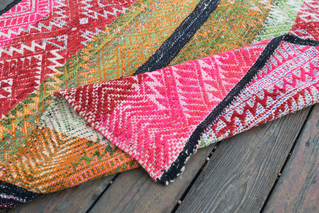 Bohemian Textiles | Vintage Peruvian Frazada Blanket