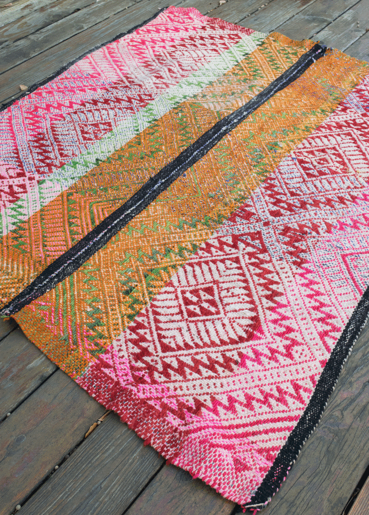 Bohemian Textiles | Vintage Peruvian Frazada Blanket