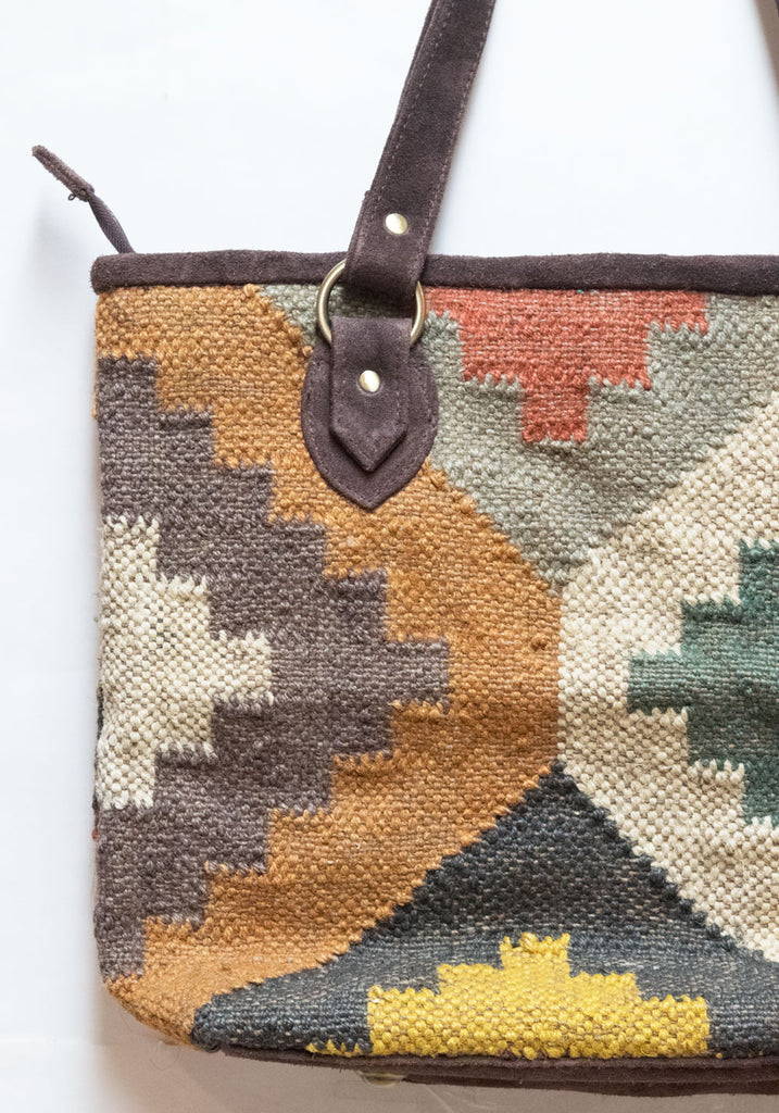 Large Kilim Carpet Bag | Worldwide Textiles