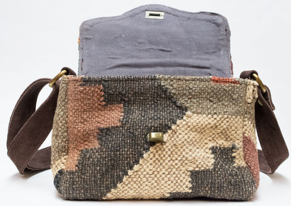 Kilim Carpet Side Satchel | Worldwide Textiles