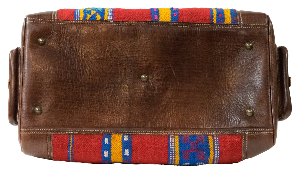 Moroccan Kilim Weekender Duffel Bag | Worldwide Textiles