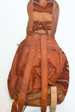 Moroccan Kilim Leather Backpack | Worldwide Textiles
