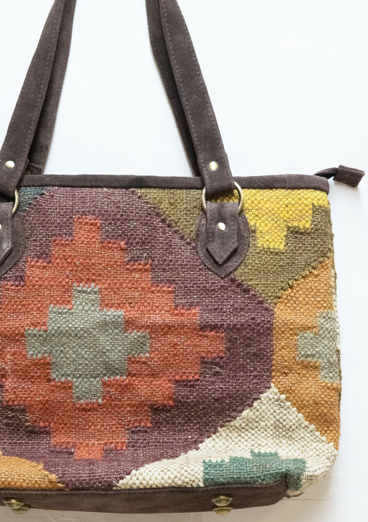 Large Kilim Carpet Bag | Worldwide Textiles
