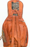 Moroccan Kilim Leather Backpack