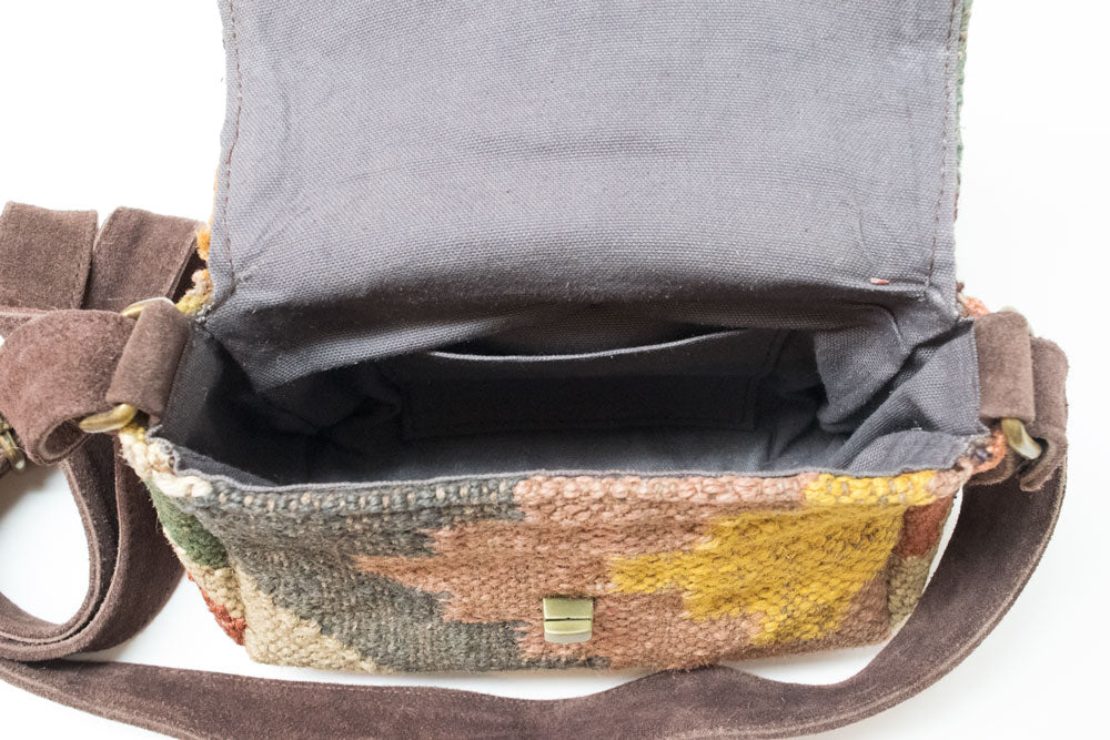 Kilim Carpet Side Satchel | Worldwide Textiles