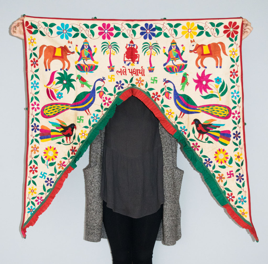 Vintage Indian Toran | Worldwide Textiles