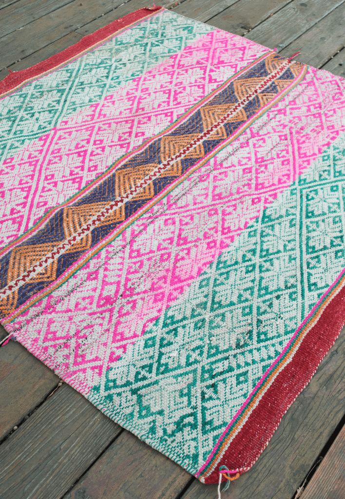 Bohemian Textiles | Vintage Peruvian Frazada Blanket