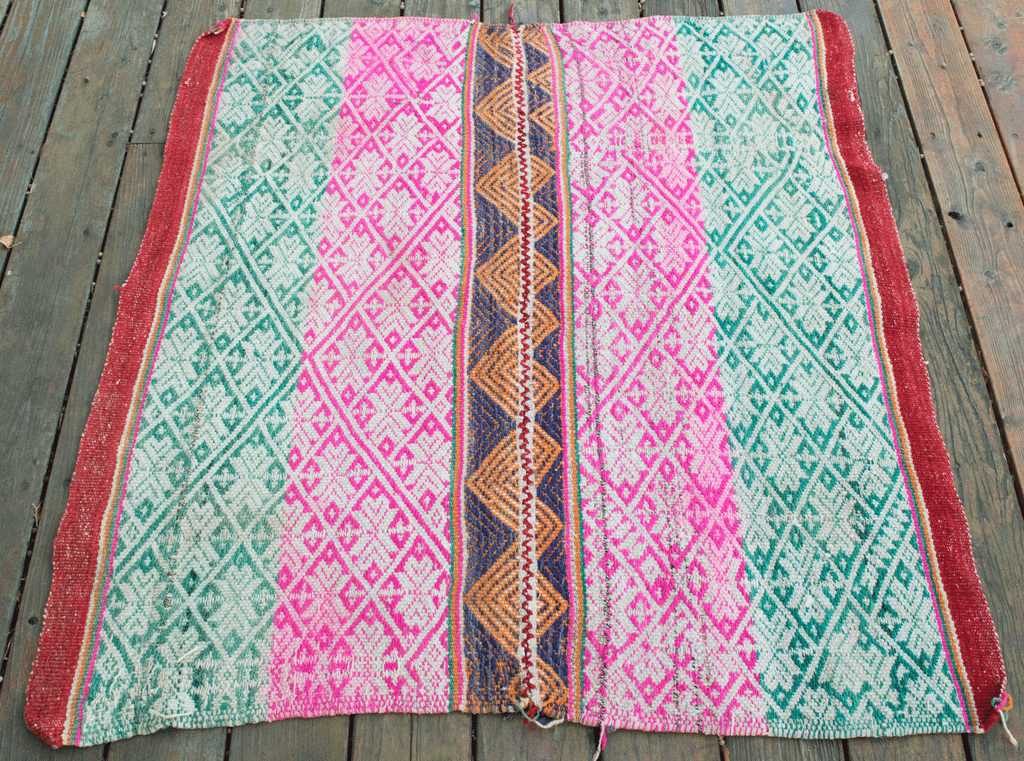 Bohemian Textiles | Vintage Peruvian Frazada Blanket