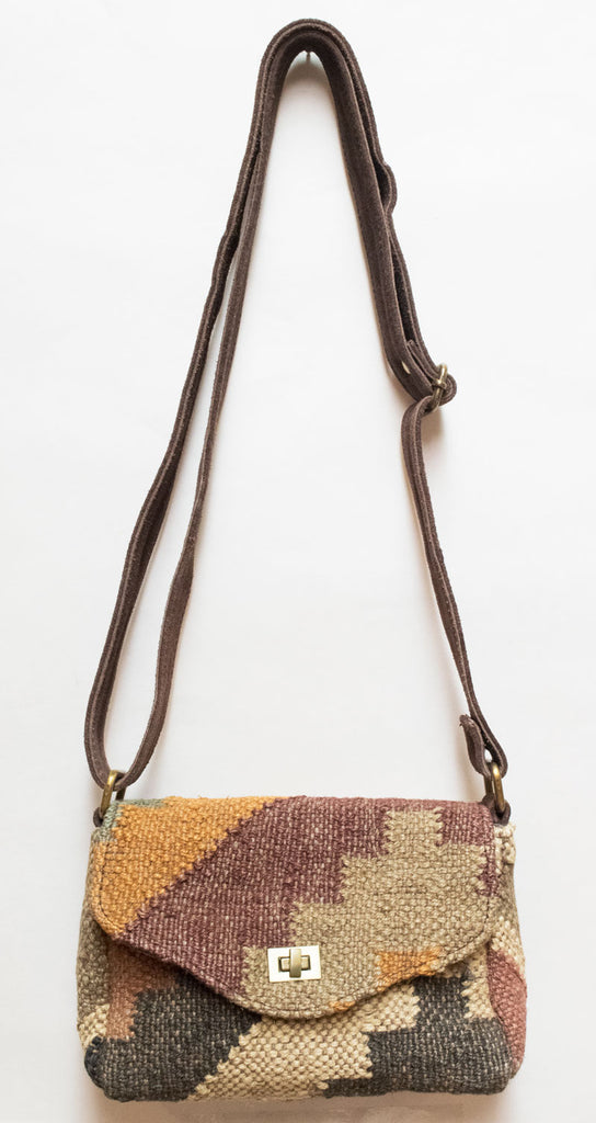 Kilim Carpet Side Satchel | Worldwide Textiles