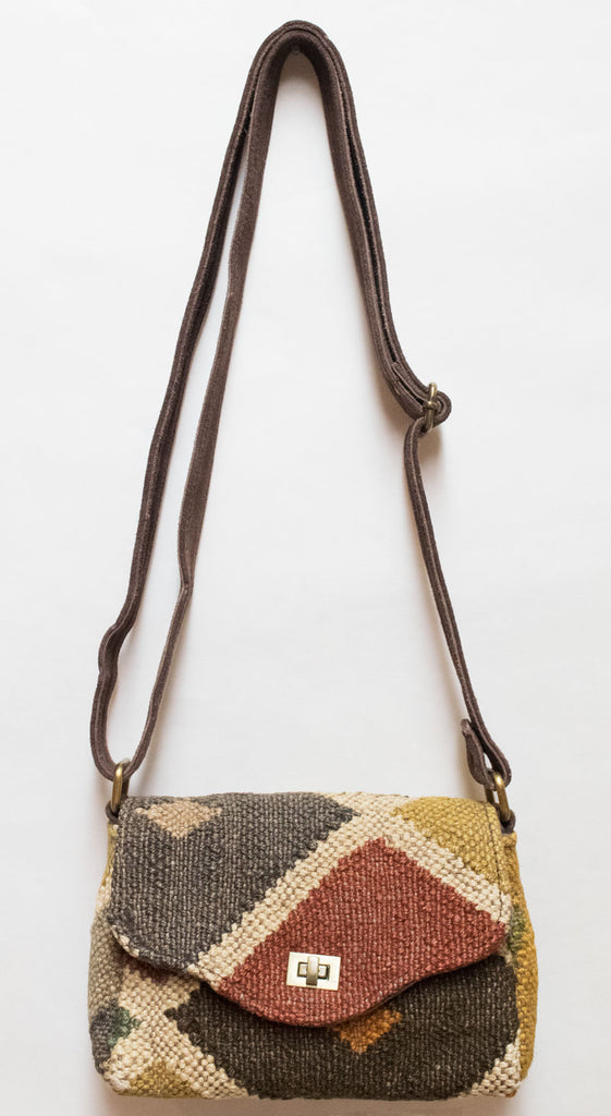 Kilim Carpet Side Satchel | Worldwide Textiles