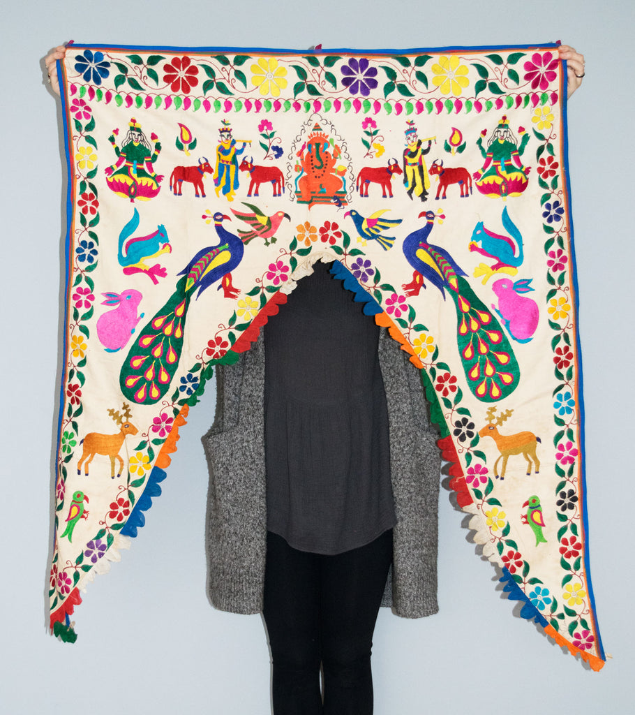 Vintage Indian Toran | Worldwide Textiles